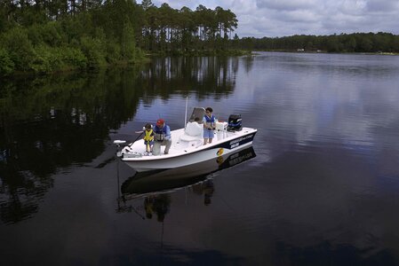 Boot family lake photo