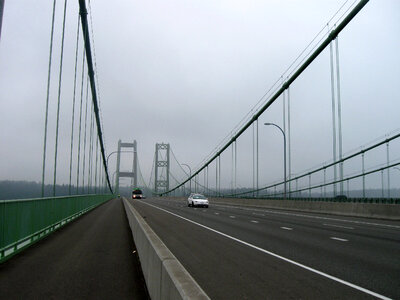Narrows Suspension Bridge in Tacoma, Washington photo
