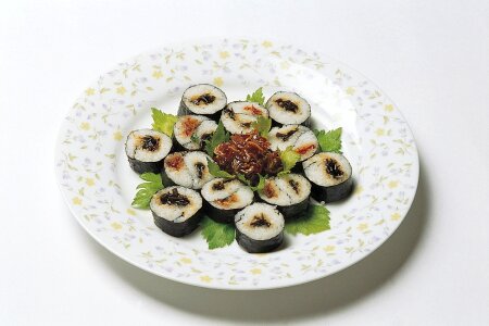 Traditional Japanese food Sushi photo