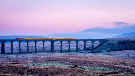 Bridge dawn dusk photo