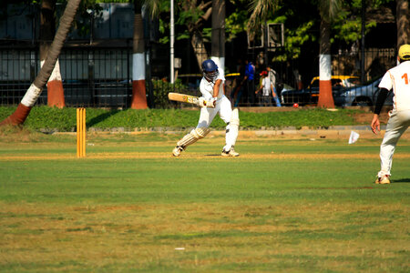 Attacking Batsman Cricket photo