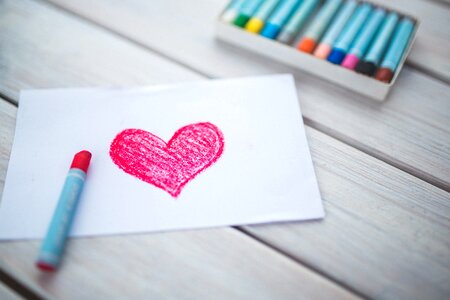 Colorful crayon design