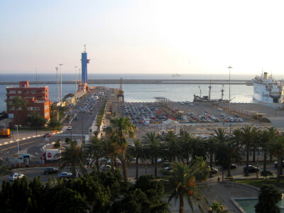 Harbour of Almería in Spain photo