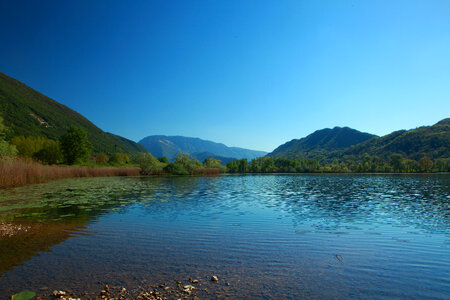 Beautiful landscape and lake in Italy