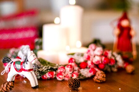 Candles christmas decoration