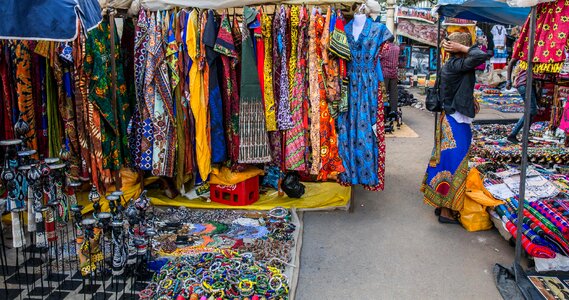 Market clothes wristbands photo