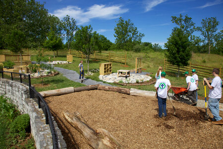 Construction of outdoor classroom-1