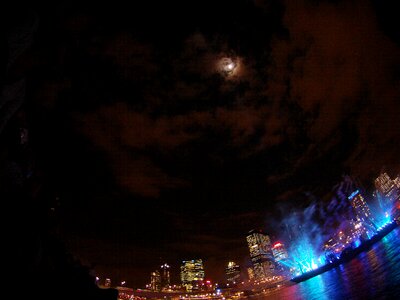 City lights night
