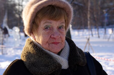 Portrait old woman