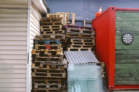 Wooden outdoor colorful