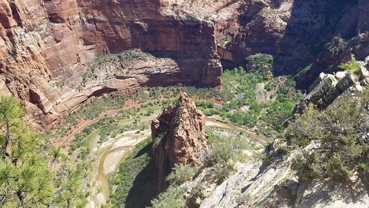 Canyon cliff dry season photo