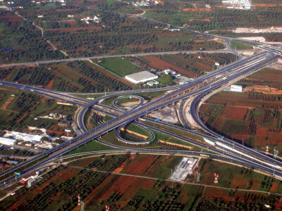 Highway System in Athens, Greece