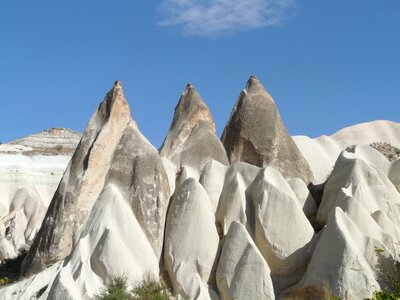 Tufa rock formations erosion photo