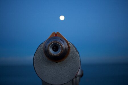 Night Sky Viewer Moon Calm photo