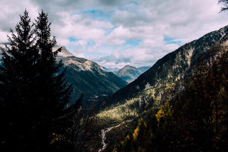 Landscapes View of the French Alps near Mont Blanc photo