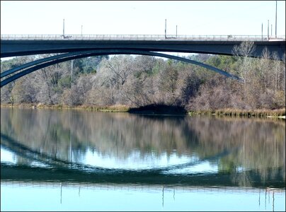 Bridge water reflection photo