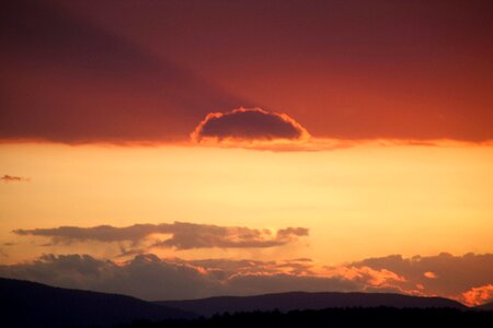 Clouds mountains summer