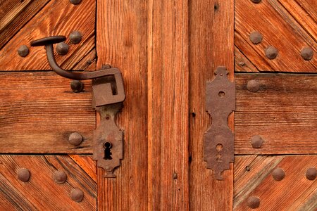 Carpentry door entrance photo