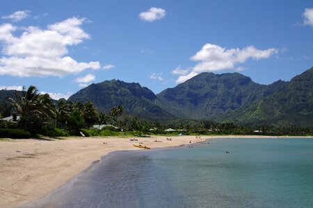 Tropical scenic landscape photo