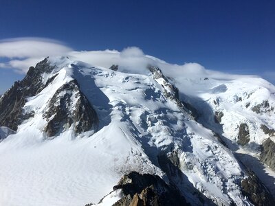 The famous Tour du Mont Blanc near Chamonix, France photo