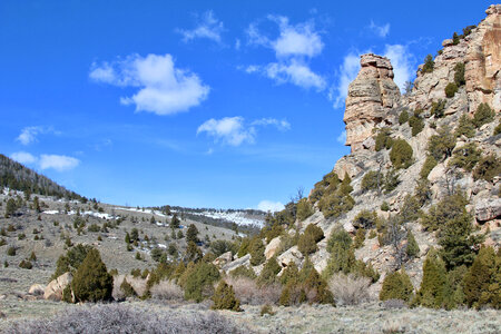 Rock face on Wind River Reservvation-2 photo