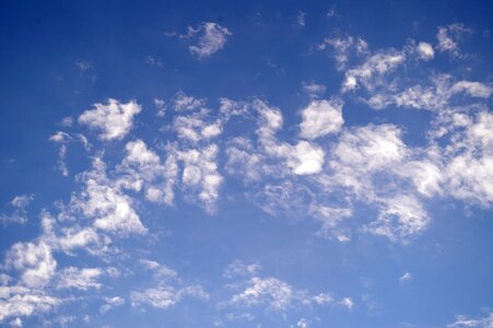 Blue summer clouds photo