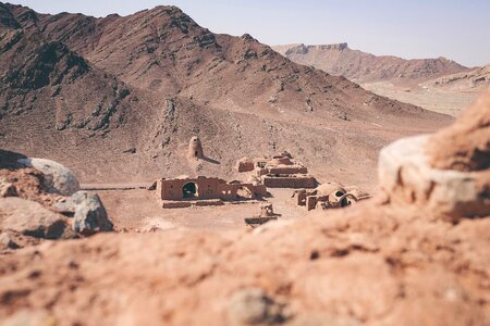 Desert dry hill photo