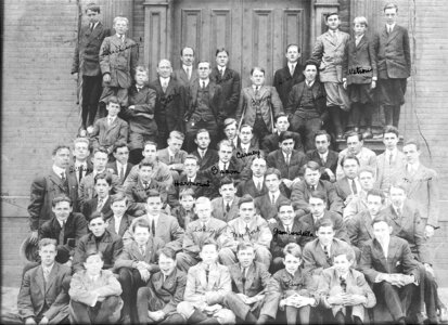 1911 Student Body of the Hopkins School in New Haven, Connecticut photo