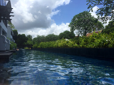 Water in the Pool at a resort in Thailand