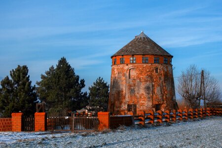 Monument rural architecture winter