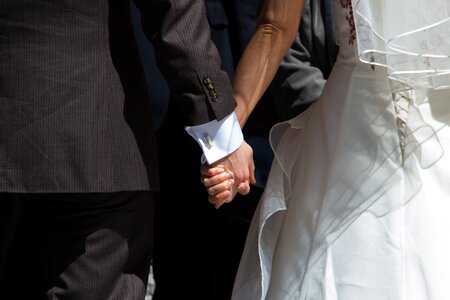 Man and woman in love bride photo
