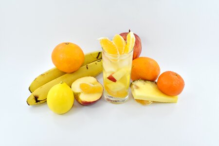 Banana exotic fruit cocktail photo