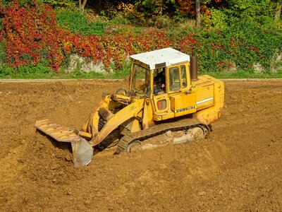 Bulldozer construction daylight