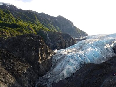 Frozen ice glacier photo