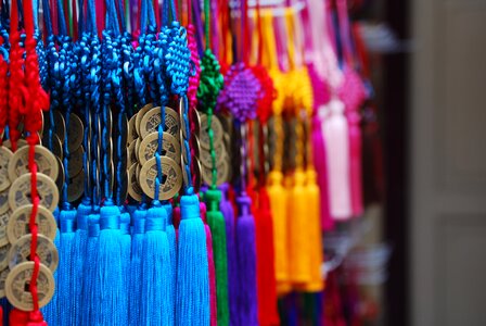 Chinatown chinese new year decorations photo