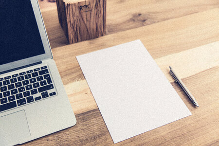 Notebook White Office Paper photo