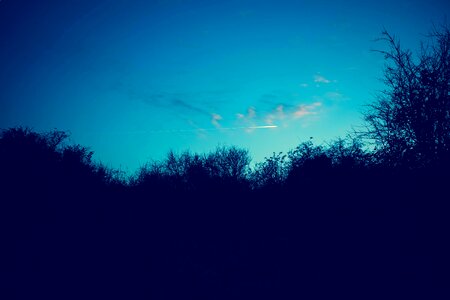 Light Streak In The Night Sky photo