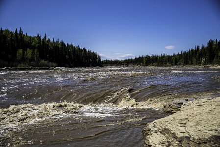 Water going into Alexandria Falls
