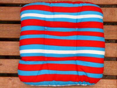 Striped blue red photo