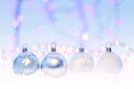 Crystal Christmas Tree Baubles photo