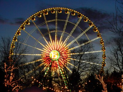 Folk festival illuminated leisure