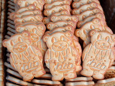 Bear shaped cookies photo