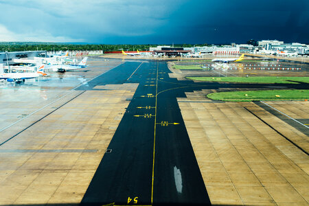 Airport Runway Plane photo