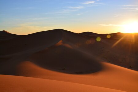 Desert sahara abendstimmung photo