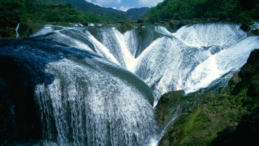 Waterfall Curtain Landscape photo