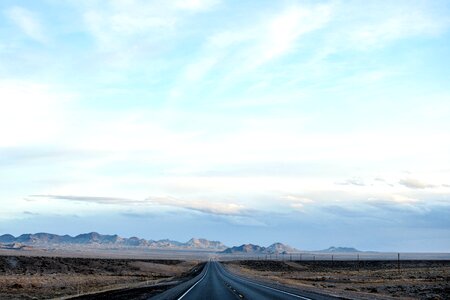 Asphalt dessert road
