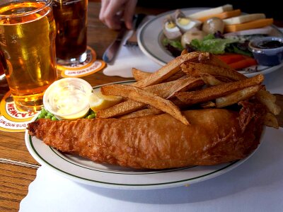 Cedar fish fish and chips