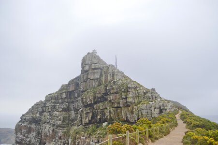 Mountain landscape people photo