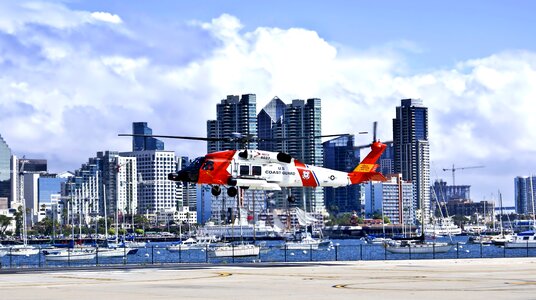 Coast Guard Helicopter San Diego California photo