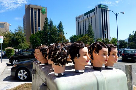 Hairstyle mannequins bizarre photo